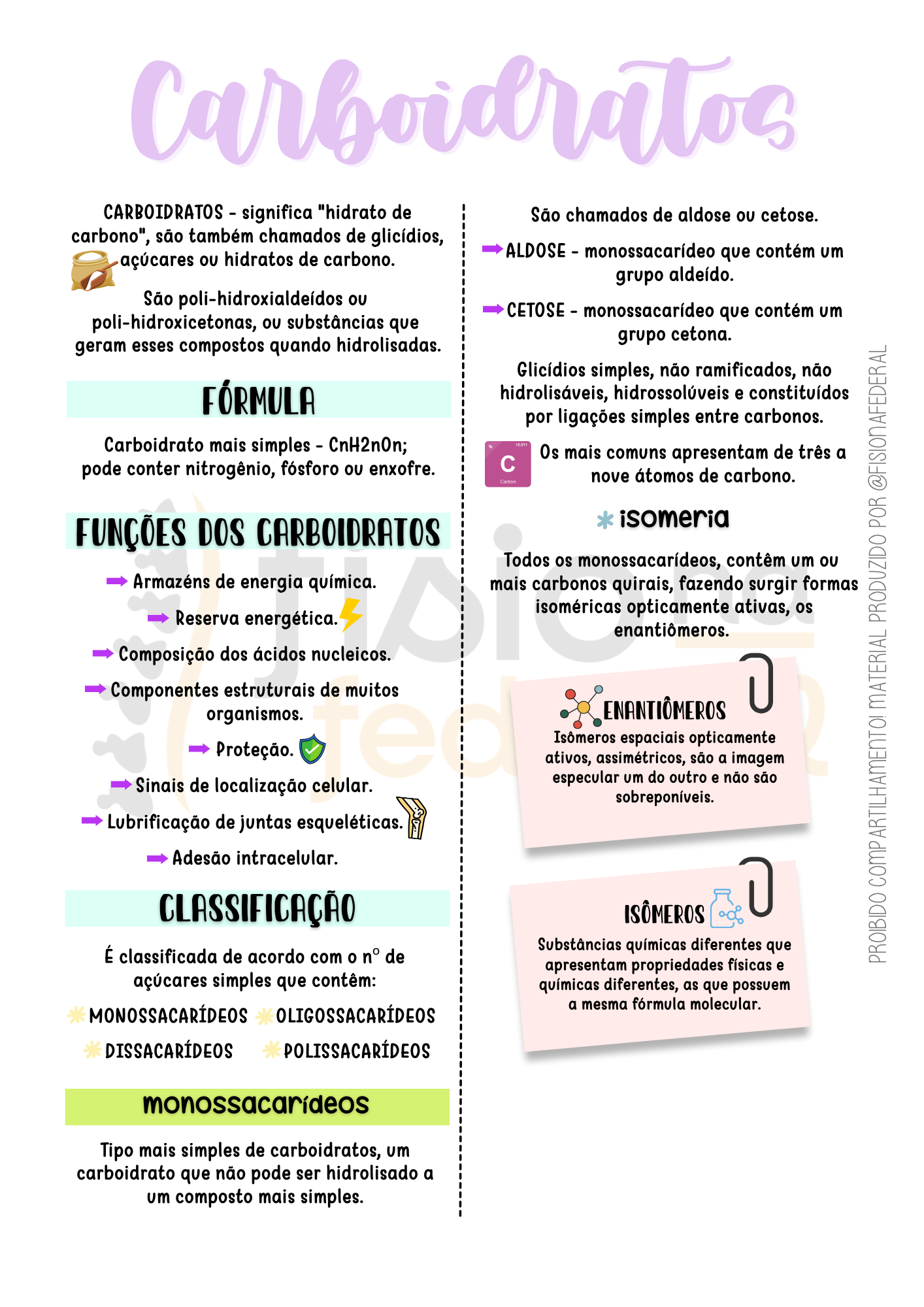 Material de carboidratos